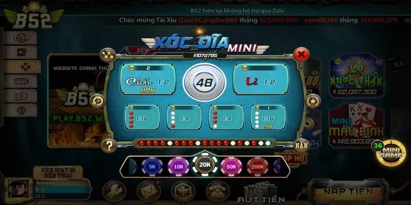 Các quy tắc cơ bản khi chơi Xóc Đĩa tại B52