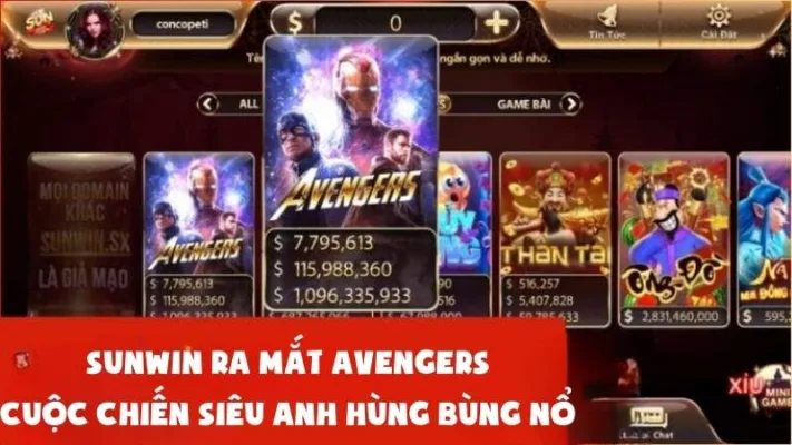 Sunwin Ra Mắt Avengers: Cuộc Chiến Siêu Anh Hùng Bùng Nổ