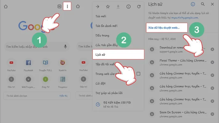 Cách xóa cache trình duyệt sửa lỗi xung đột khi vào Go88